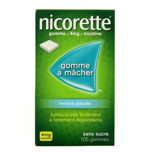 Nicorette Menthe Glaciale 4mg Sans Sucre - 105 Gommes