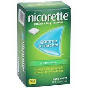 Nicorette Menthe Fraîche 4mg Sans Sucre - 105 Gommes