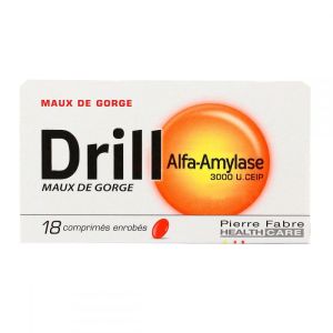 Drill Alfa-Amylase 18 comprimés - Pierre Fabre