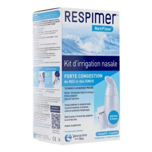 Respimer Netiflow Kit irrigation nasal + 6 sachets