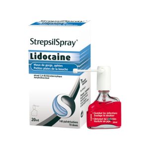 Strepsilspray lidocaine 140 pulvérisations 20ml