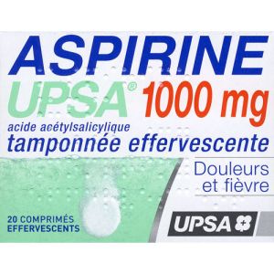 Aspirine 1000mg - 20 comprimés effervescents