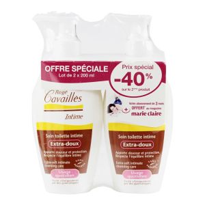 Soin toilette intime extra doux - 2x200 ml dont -40% sur le 2ème