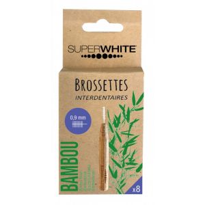 Superwhite brossettes interdentaires Bambou 8x0.9mm