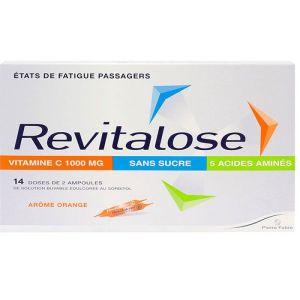 Revitalose sans sucre Pierre Fabre x 14 ampoules