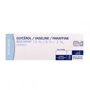 Glycerine vaseline paraffine crème Biogaran x 250 g