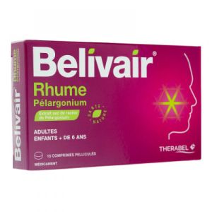 Belivair Rhume Pelargonium - 15 comprimés