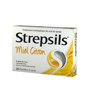 Strepsils miel citron pastilles à sucer - 24 pastilles