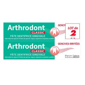 Arthrodont  - Classic  Pâte dentifrice gingivale Gencives sensibles - Offre spéciale duo 2X75ml