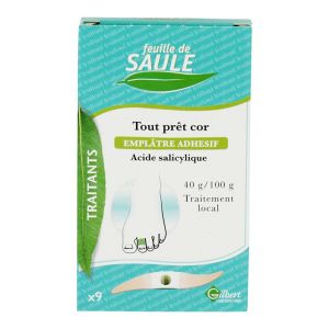 Feuille de saule cor 9 emplâtres adhésifs tout prêts