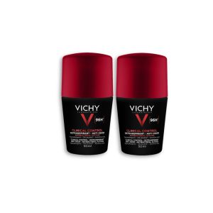 Lot*2 Vichy Homme Détranspirant anti-odeur 96h - Roll-on 50ml
