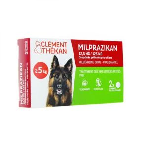 Milprazikan 12,5 mg/125 mg pour chien - 2 comprimés