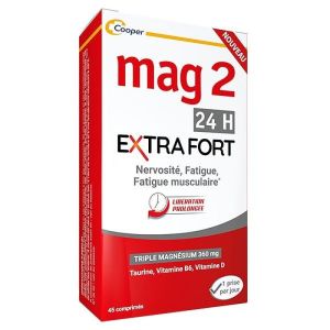 Mag2 24h Extra Fort - 45 comprimés