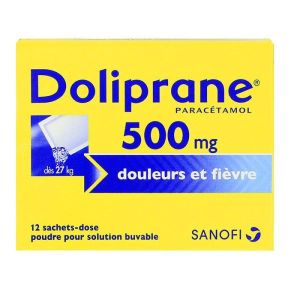 Doliprane 500mg - 12 sachets