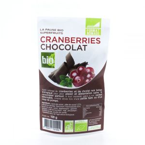 Cranberries Chocolat Noir Bio - 100g