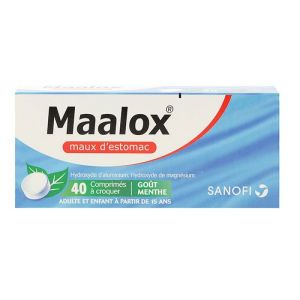 Maalox maux estomac comprimés - 40 comprimés menthe