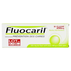 Fluocaril Dentifrice bi-fluoré pate menthe - 2 x 125 ml