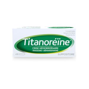 Titanoreine Suppositoire - 12 suppositoires