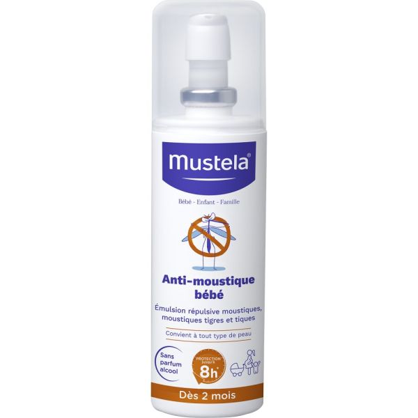 Anti-moustique bébé - Flacon pompe de contenance 100ml