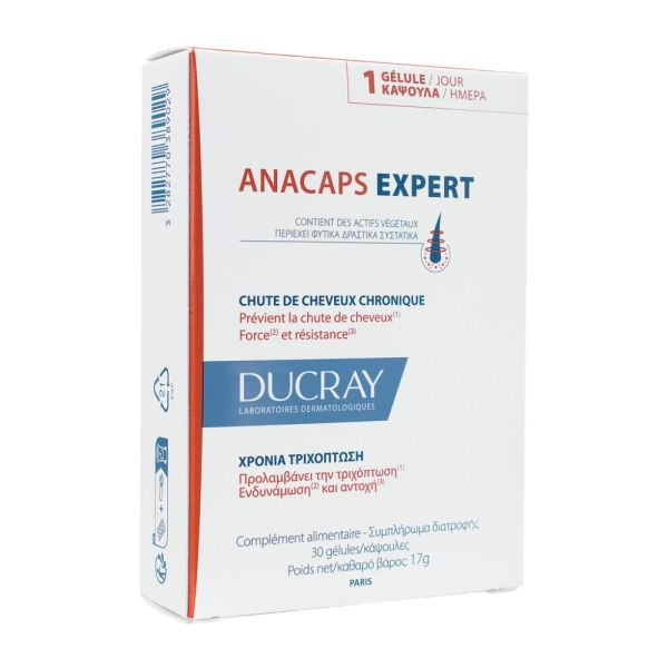 Ducray Complément alimentaire Chute de cheveux ANACAPS EXPERT 30 u