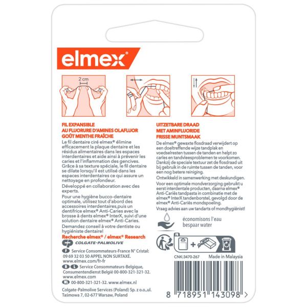 Fil dentaire elmex® 50 mètres