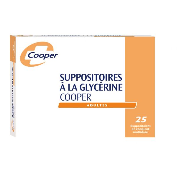 suppositoires glycérine adulte - 25 suppositoires