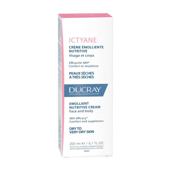 Ictyane - Crème émolliente nutritive peaux séches et très sèches 200 ml