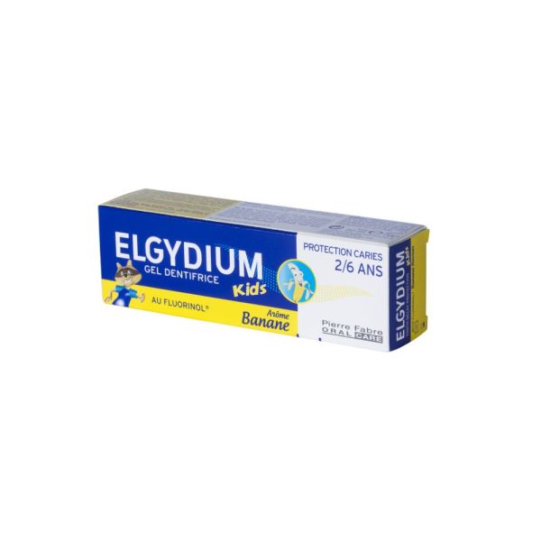 ELGYDIUM Kids Banane 2/6 ans - dentifrice enfant 50 ml