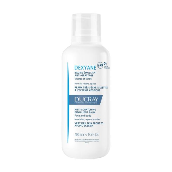 Dexyane - Baume Emollient anti-grattage peaux très sèches et à tendance atopique 400 ml