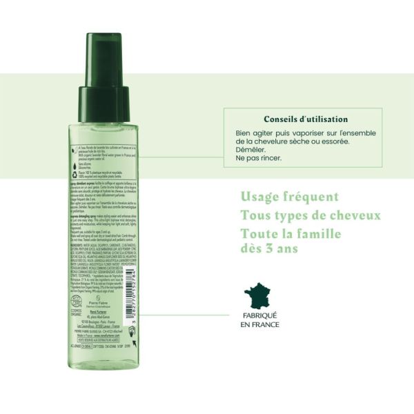 Spray démêlant express - Spray démêlant cheveux bio - NATURIA 200 ml