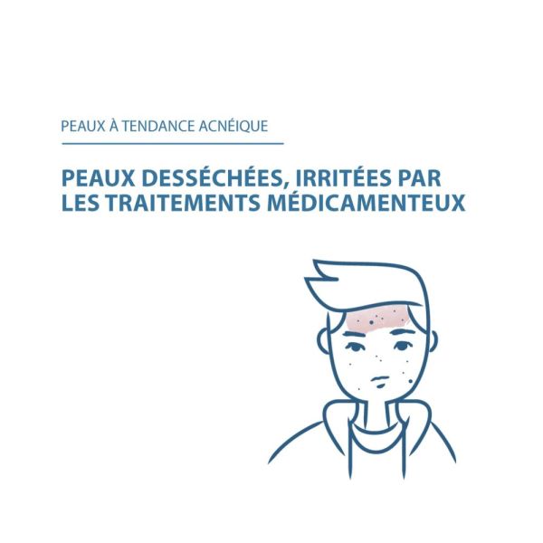 Keracnyl Repair - Crème visage compensatrice du dessèchement cutané induit par un traitement anti-acnéique oral 50 ml