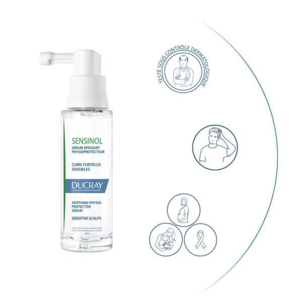 Sensinol - Sérum apaisant physio-protecteur anti-démangeaisons Cuir chevelu irrité 30 ml