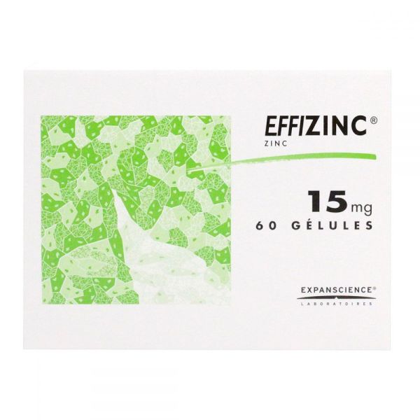 Effizinc gélules 15mg - 60 gélules