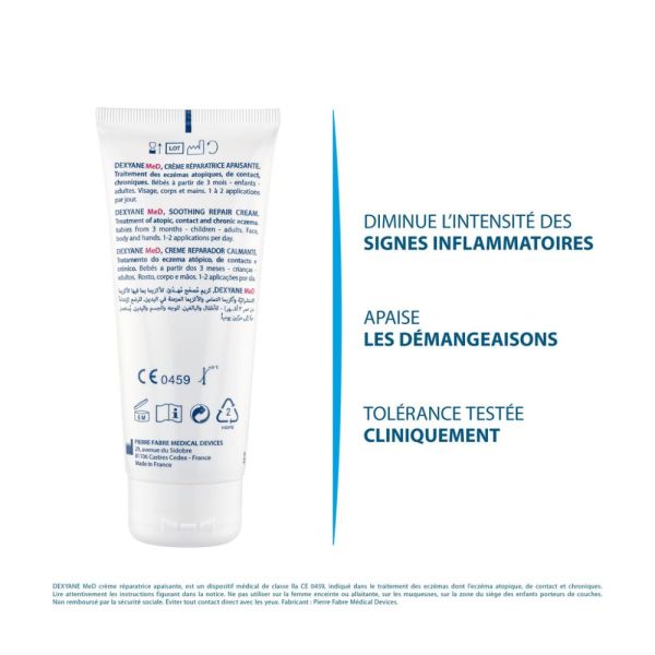 Dexyane MeD - Crème réparatrice apaisante Eczéma 100 ml