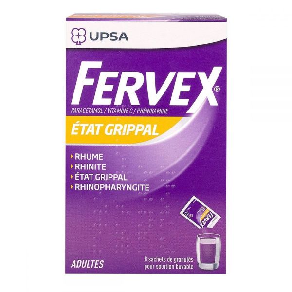 Fervex adultes 8 sachets