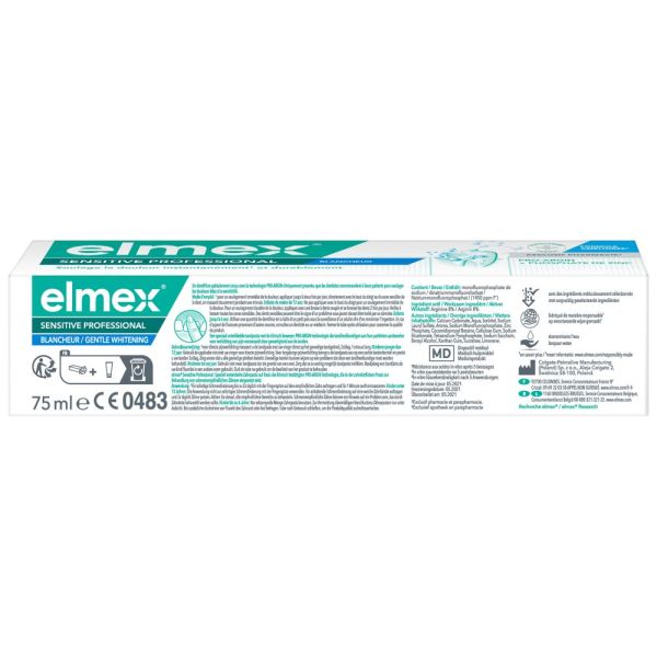 Dentifrice Elmex Sensitive Professional Dents Sensibles Blancheur 75ml
