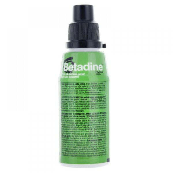 Betadine 10% Bain de bouche - Flacon de 125 mL