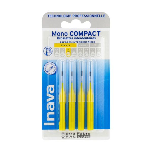 Inava - brossettes mono-compact jaune 1 u