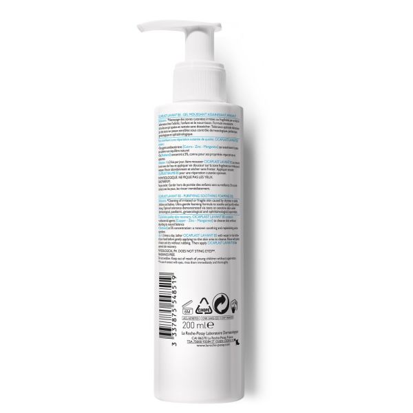 Cicaplast Lavant B5 gel moussant assainissant apaisant 200ml