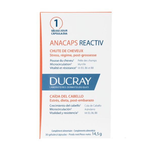 Ducray Complément alimentaire ANACAPS REACTIV 30 u