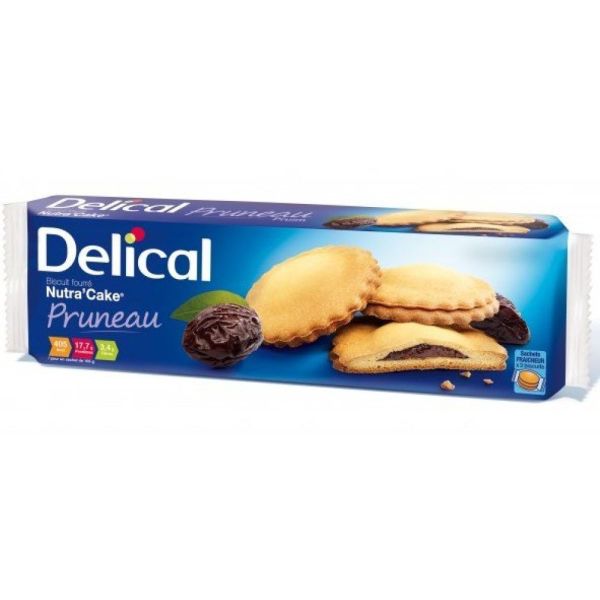 Delical Nutra Cake Pruneau boite de 9 biscuits