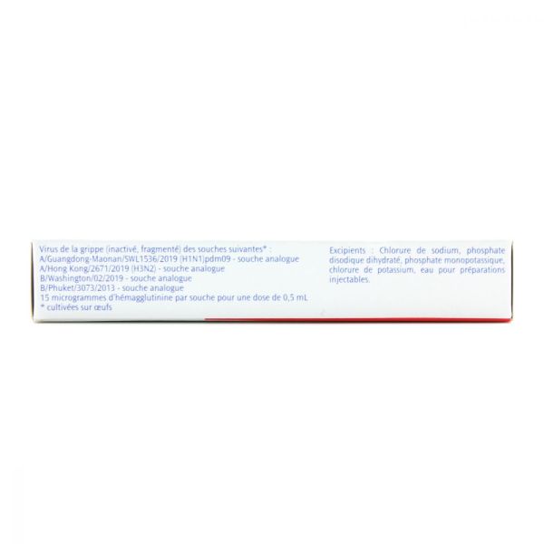 Vaxigriptetra Injectable Seringue Préremplie 0,5ml