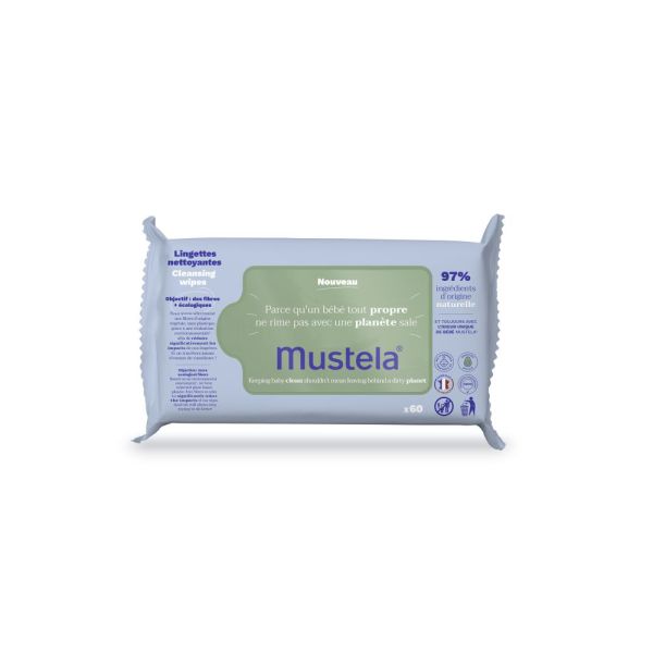 Lingettes nettoyantes à l'avocat Bio - Paquet de 60 lingettes