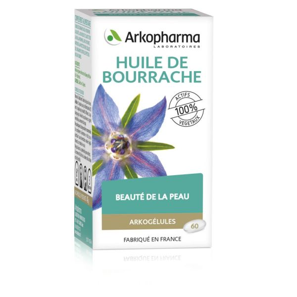 Arkogélules® Huile de Bourrache, 60 Gélules