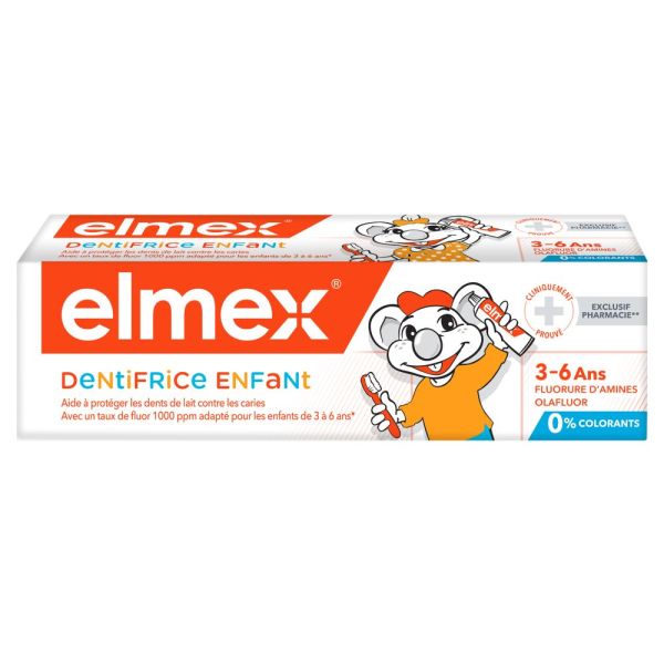 Dentifrice elmex®  Anti-Caries Enfant 3-6 ans 50ml