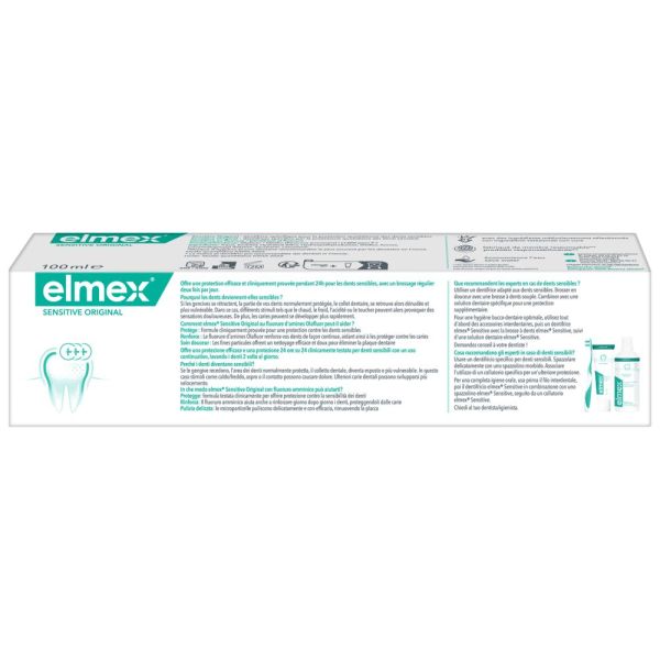 elmex® Sensitive Original Dentifrice 0% Colorant 100ml