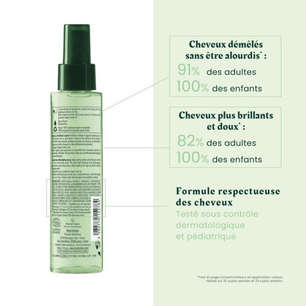 Spray démêlant express - Spray démêlant cheveux bio - NATURIA 200 ml