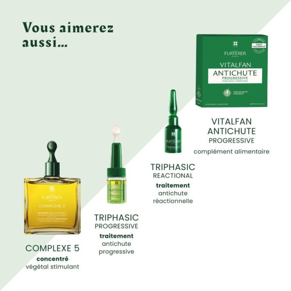 Triphasic - Shampooing stimulant aux huiles essentielles complément antichute sans silicone 250 ml