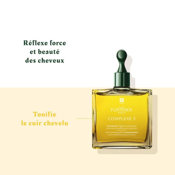 Complexe 5 - Concentré végétal stimulant aux huiles essentielles chaudes - soin cuir chevelu 50 ml