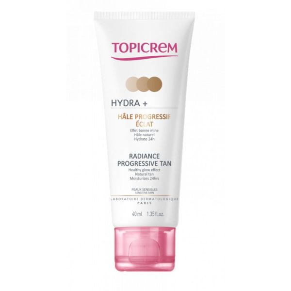 Topicrem Hydra+ Hâle Progressif Éclat Tube x 40ml